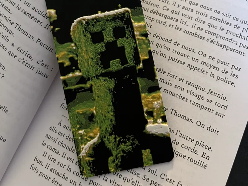 Marque-page Minecraft Creeper